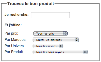 exemple de moteur de recherche avancée