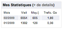 Statistiques brutes de webalizer
