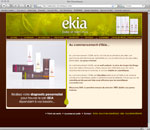 le site Ekia Cosm&eacute;tiques